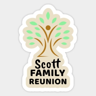 Scott Family Reunion Design Sticker